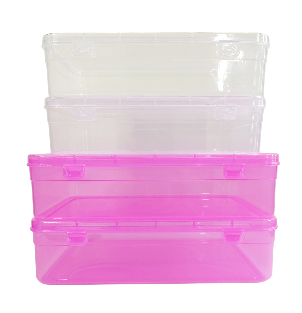 Plastic storage box Pack of 4